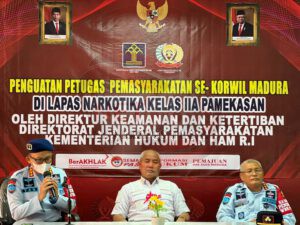 Direktur KAMTIB DITJENPAS Berikan Penguatan UPT Pemasyarakatan Korwil Madura