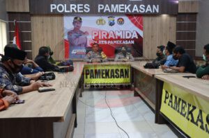 Mempererat Tali Silaturahmi Antara Kepolisian Dengan Awak Media, Kapolres Pamekasan Gelar Piramida