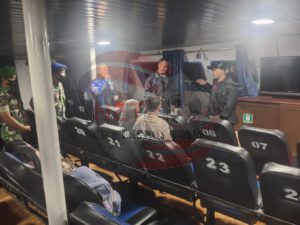 Pengecekan dan kesiapan kapal KMP. Teluk Singkil TNI-Polri beserta Forkopimda kunjungi pelabuhan