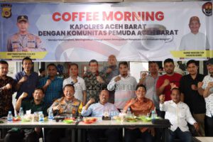 Coffee Morning Kapolres Aceh Barat dengan Komunitas Pemuda Aceh Barat