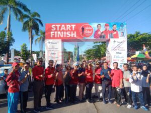 HUT ke 256 Kota Sungailiat di Meriahkan Jalan Santai