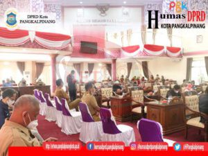 Sidang Paripurna Ke 9 Masa Persidangan III DPRD Kota Pangkalpinang