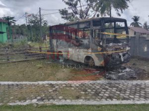 Bus Sekolah di Simeulue Ludes Dilalap si Jago Merah