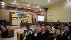 Persiapan Operasi Patuh Semeru 2022, Polres Pamekasan Gelar Pra Operasi