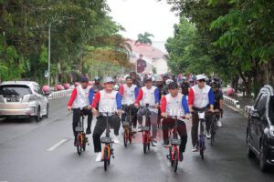 Gowes Sepeda PGK Dalam Rangkaian MUSKOMWIL II APEKSI SUMBAGSEL, Molen : Banyak Produk UMKM Diborong