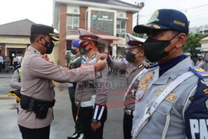 Polres Pamekasan Laksanakan Gelar Apel Pasukan Ops Patuh Semeru 2022