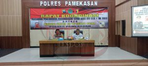 Wakapolres Pamekasan Pimpin Rakor Pengamanan Pertandingan Sepak Bola BRI Liga 1