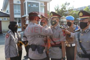 Sertijab Kabag SDM dan Kapolsek Dipimpin Langsung Kapolres Pamekasan