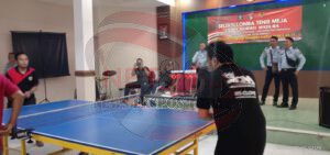 Seleksi Turnamen Tenis Meja Jatim HDKD Cup 2022 Berlangsung di Aula Mandhapa Raden Dhaksena