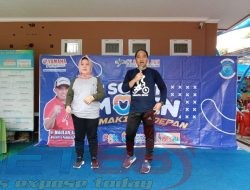 Senam Pagi Sobat Molen Serta Pelatihan Service Motor Ramaikan Halaman Kantor Kecamatan Girimaya