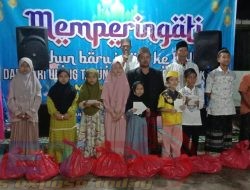 HUT RI ke 77, Warga Rt. 10 Kel Nangkaaan Berikan Santunan Untuk Anak Yatim