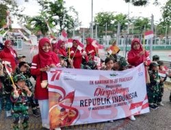 Tanamkan Cinta Tanah Air Sejak Dini, Tk Kartika IV-86 Gelar Berbagai Kegiatan HUT RI ke 77