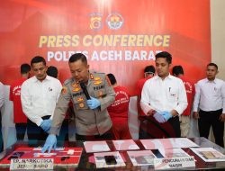 Press Release Penangkapan & ungkap Kasus Narkotika Polres Aceh Barat