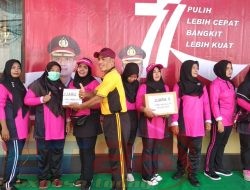 Bhayangkari Ranting Polsek Larangan Gelar Beragam Lomba
