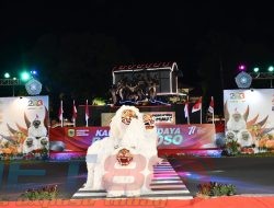 Pasiter Kodim 0822 Bondowoso Hadiri Kampung Budaya Fashion