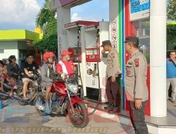 Pasca Kenaikan BBM,Polres Madiun Kota Dan Jajaran Laksanakan Giat PAM  Di SPBU