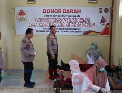 Peringati Hari Humas Polri ke-71 dan Hari Santri Nasional, Polres Aceh Barat Gelar Kegiatan Donor Darah