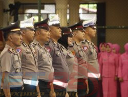 Kapolres Sumenep Pimpin Upacara Korp Raport Kenaikan Pangkat 55 Anggota