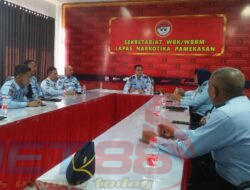 Bahas Agenda Kerja Plt Kalapas Narkotika Kelas IIA Pamekasan Gelar Rapat Perdana