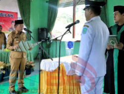 Bupati Bangka Mulkan SH. MH Melantik Kepala Desa Tiang Tara Periode 2023 – 2027