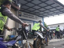 Tindak Lanjut Jum’at Curhat, Polres Sampang Amankan Puluhan Sepeda Motor Balap Liar Di JLS