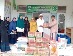 PT. Aceh Lintas Sumatera Salurkan Bantuan Sembako Untuk Ponpes Darul Aitami di Simeulue