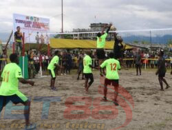 Peringati Hari Kebangkitan Nasional, Satgas Yonif Raider 514 Kostrad Gelar Turnament Voli di Nduga