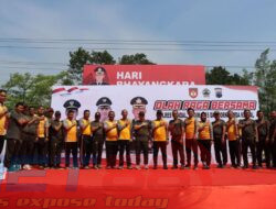 HUT Bhayangkara ke-77, Polres Kendal Gelar Olahraga Bersama