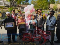 Keperdulian Kapolres Sampang AKBP Siswantoro Kepada Gadis Penderita Sakit Jantung