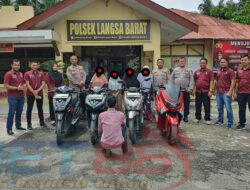 TEAM 29 OPSNAL Polsek Langsa Barat Berhasil Ringkus 5 Pelaku Pengelapan Sepmor