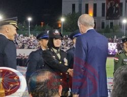Briptu Tiara Ranking 5 (Lima) di Akademi Polisi Turki Mendapat Hadiah Sekolah Perwira.