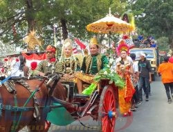 Semarak HUT RI Ke 78, Pemdes Pandanwangi Kecamatan Diwek Gelar Potensi Pawai Karnaval