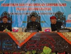Bupati H. Achmad Fauzi Wongsoyudo Lantik 75 Pejabat OPD Berikut Nama Dan Jabatan Barunya