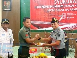 Bentuk Apresiasi, Ka.Kanwil Kemenkumham Jatim Berikan Penghargaan Kepada Mitra Kerja Lapas Pamekasan