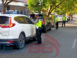 Penindakan Lawan Arus, Satlantas Polresta Pati Gandeng Dishub