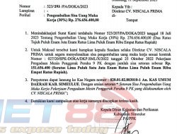 Pengguna Anggaran DKP Simeulue Kembali Surati Direktur CV. Niscala Prima
