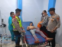 Diduga Stres, Seorang Pria Nekat Panjat Tower Telkom dan berhasil dievakuasi Polisi Polres Langsa