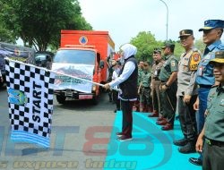 Forkopimda Jatim Berangkatkan Bantuan Untuk Warga Palestina dari Lapangan Makodam V Brawijaya