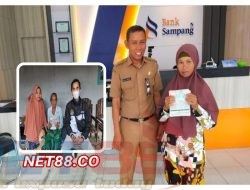 65 KPM menerima BLT-DD Dari Pemdes Gunung Kesan Sampang