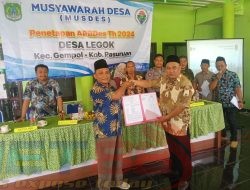Musyawarah Desa Penetapan APBDes tahun 2024 Desa Legok Kecamatan Gempol