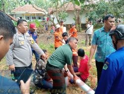 Kapolres Pamekasan Cek Galian Sumur Bor Warga Kadur Yang Keluar Api