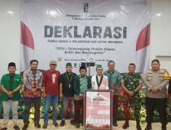 HMI Gelar Deklarasi Pemilu Damai 2024, Kapolres Pamekasan Ajak Para Tokoh Pemuda Jaga Harkamtibmas