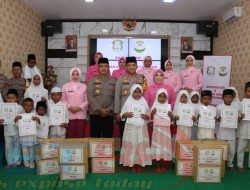 Doa Bersama Anak Yatim, Kapolres Sampang Berharap Pemilu 2024 Damai dan Kondusif
