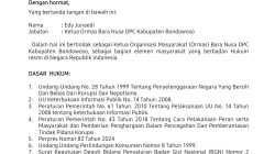 Bang Juned Layangkan Surat Permintaan Hearing ke Ketua Satgas MBG Bondowoso