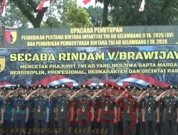 Ribuan Bintara TNI AD Resmi Dilantik, Pangdam V/Brawijaya : Ini Baru Langkah Awal Pengabdian