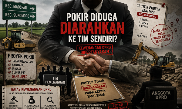 Checks and Balances Dipertanyakan : Anggota DPRD di Maospati Diduga Ikut “Mainkan” Proyek Pokir