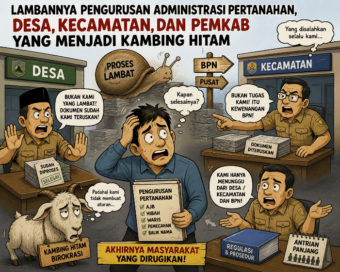 Layanan Pertanahan Tersendat, Desa, Kecamatan, dan Pemkab Kerap Jadi Sasaran Keluhan