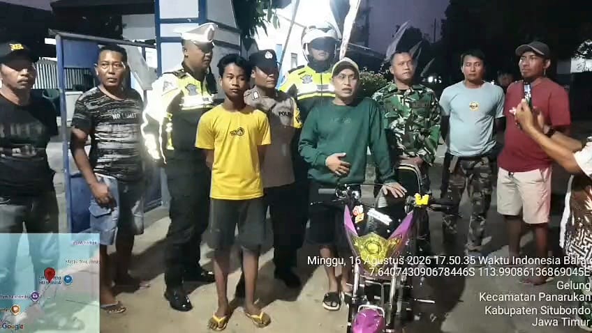 Balap Liar Kembali Resahkan Desa Gelung, Kades H. Kukuk Bersama Warga dan Aparat Sigap Amankan Pelaku
