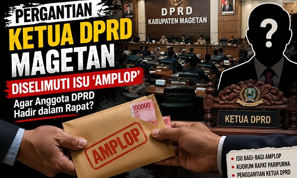 Isu Amplop dan Kuorum Rapat Mencuat, Pergantian Ketua DPRD Magetan Jadi Sorotan