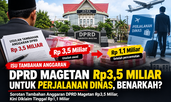 Isu Tambahan Anggaran Rp3,5 Miliar untuk Perjalanan Dinas, Ini Penjelasan DPRD Magetan!!!